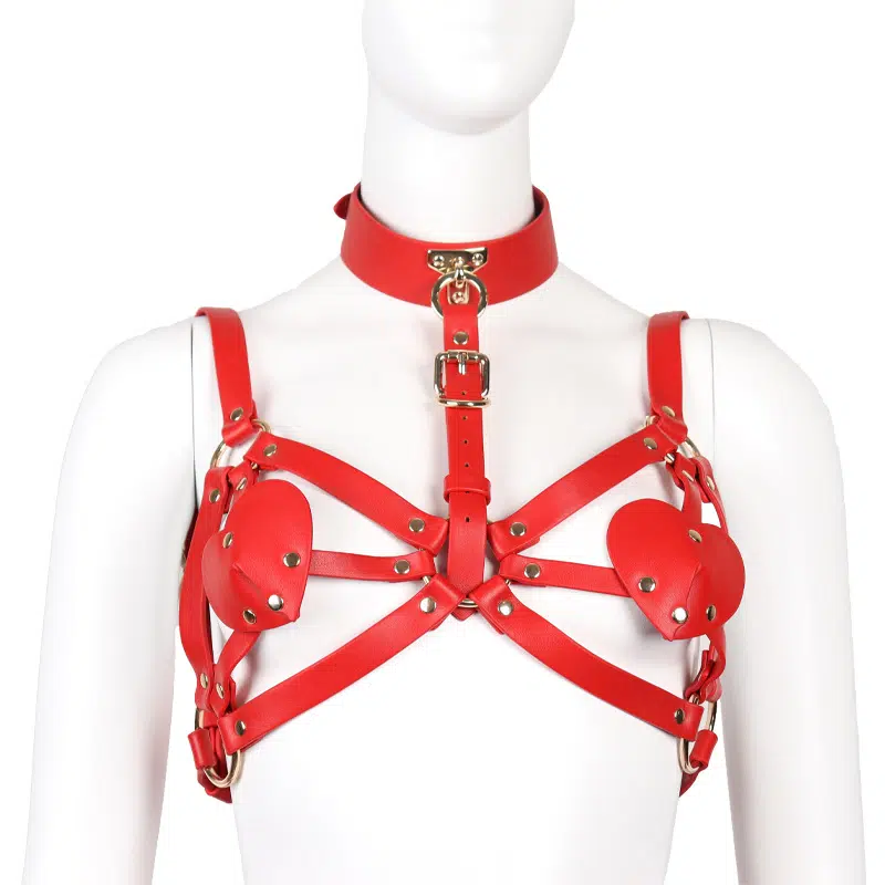 Wholesale Leather Bondage Dress for Kinky Party Outfit Bra Details Partihandel Läder Bondage Klänning för Kinky Party Outfit BH Detaljer