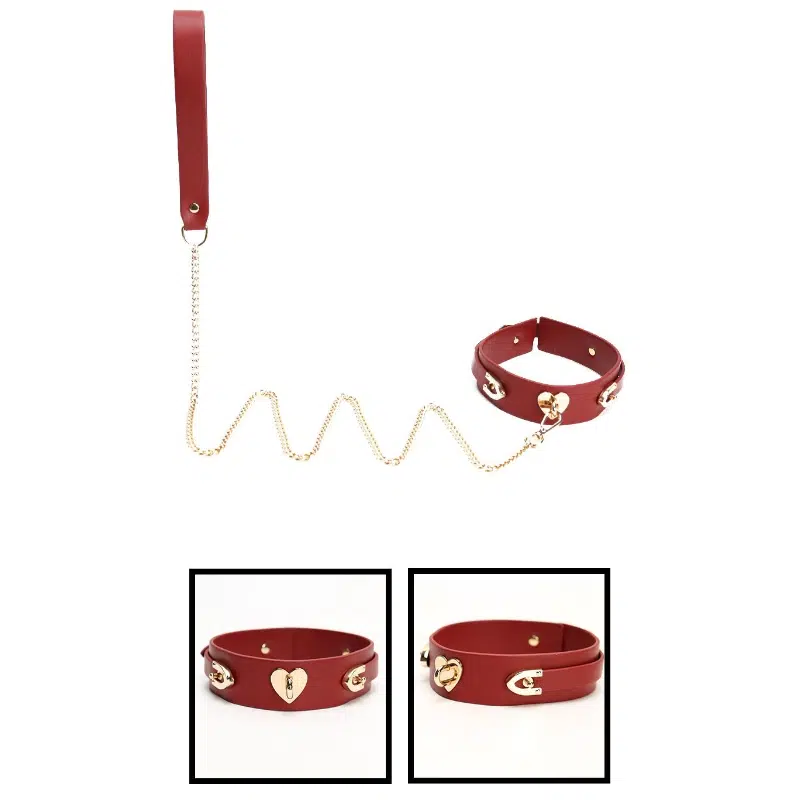Wholesale Pink Passion Couples Kit with Gold Plated Love Decor collar details Pink Passion Couples -tukkupakkaus kullatuilla Love Decor -kaulusyksityiskohdilla