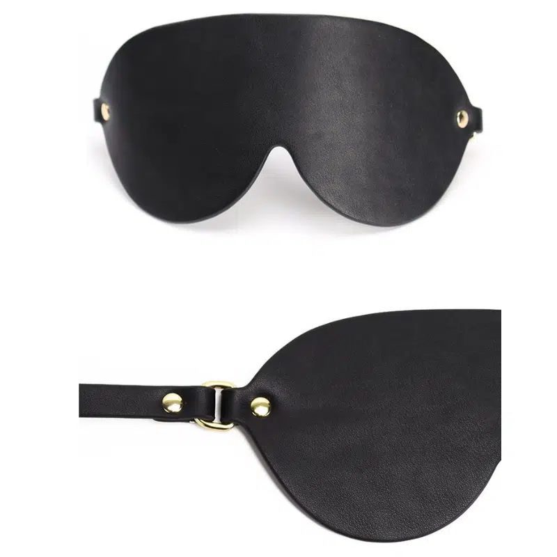 Wholesale Professional Bondage Equipment with Metal Zipper Frame blindfole details