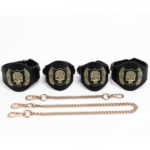 Engros Skull Broderet Bondage Gear manchet display