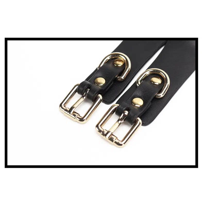 Detalles de cuero de Bondage Gear bordados con calavera al por mayor