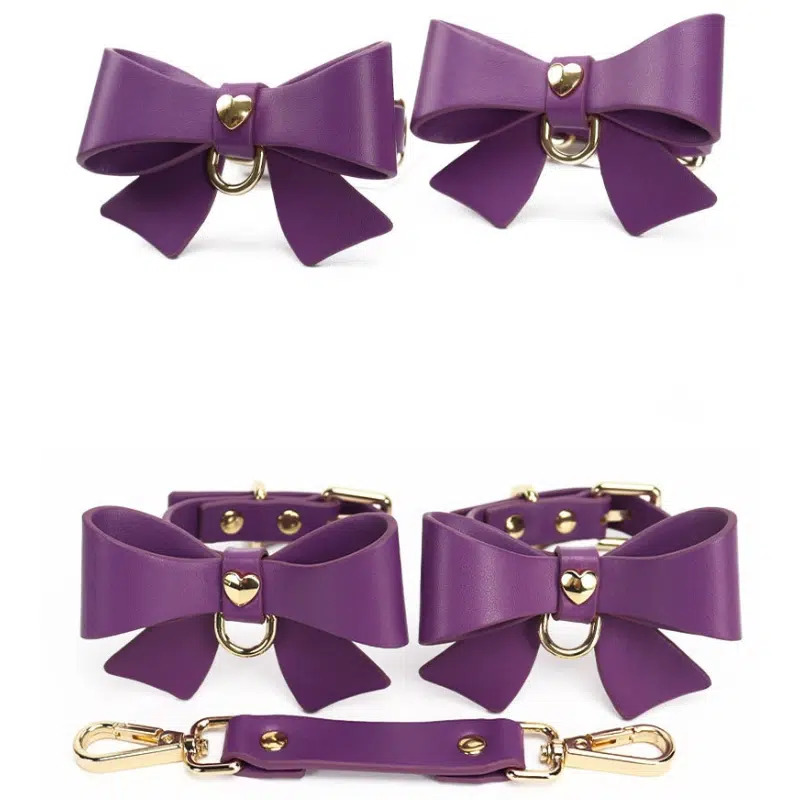 Tukku Solid Color Bondage Gear kanssa Bow Decoration kaulus desipaly