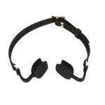 Musta tukku-pehmeä Ball Gag silikonihuulten suutulpalla