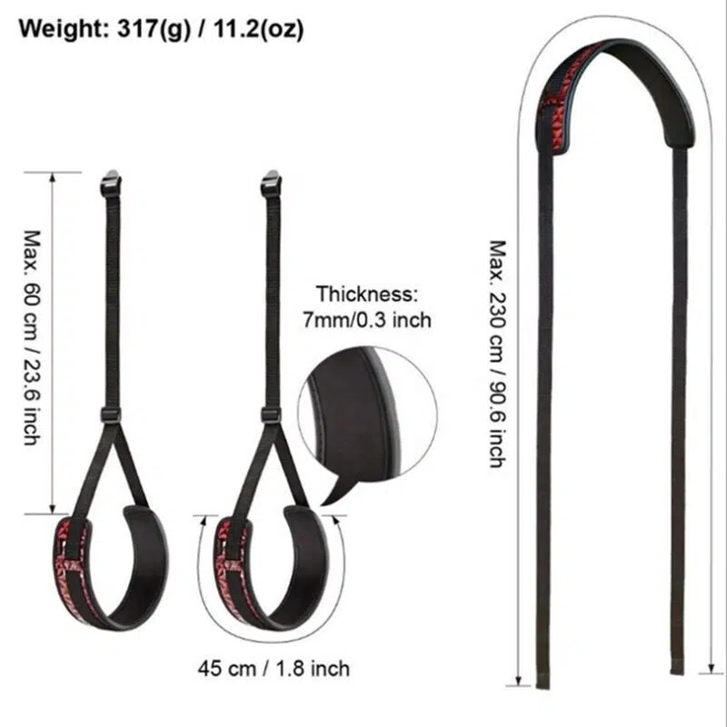 Wholesale Bondage Leg Restraints in Diamond Pattern Details