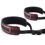 Wholesale Bondage Leg Restraints in Diamond Pattern Red Display
