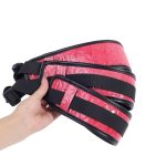 Restricciones para piernas Bondage al por mayor en Diamond Pattern Red Show