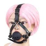 Tukkumyynti Mask Ball Gag valjaat nenäkoukku