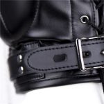 Máscara Sexy Bondage no atacado com detalhes traseiros do capuz Dominatrix de couro Máscara Sexy Bondage no atacado com detalhes traseiros do capuz Dominatrix de couro