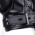 Wholesale Sexy Bondage Mask with Leather Dominatrix Hood Back Details