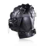Wholesale Sexy Bondage Mask with Leather Dominatrix Hood Side View