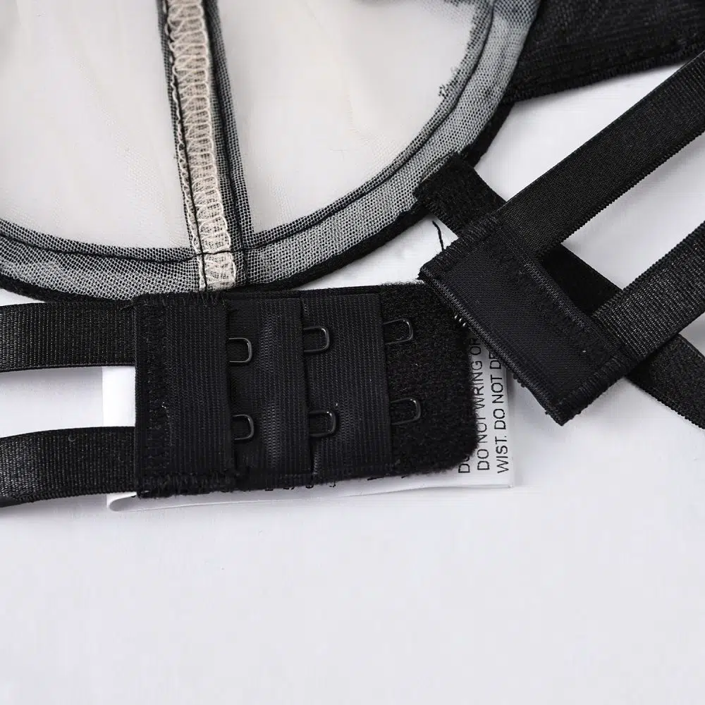 Allure Shadow BH og Trusse Lingeri Sæt BH Rygdetaljer