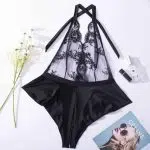 Sort Enchante Halter Neck Blonde Teddy Over View Sort Enchante Halter Neck Blonde Teddy Over View