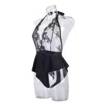 Sort Enchante Halter Neck Blonde Teddy Side View Sort Enchante Halter Neck Blonde Teddy Side View