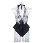 Sort Enchante Halter Neck Blonde Teddy bagfra Sort Enchante Halter Neck Blonde Teddy bagfra