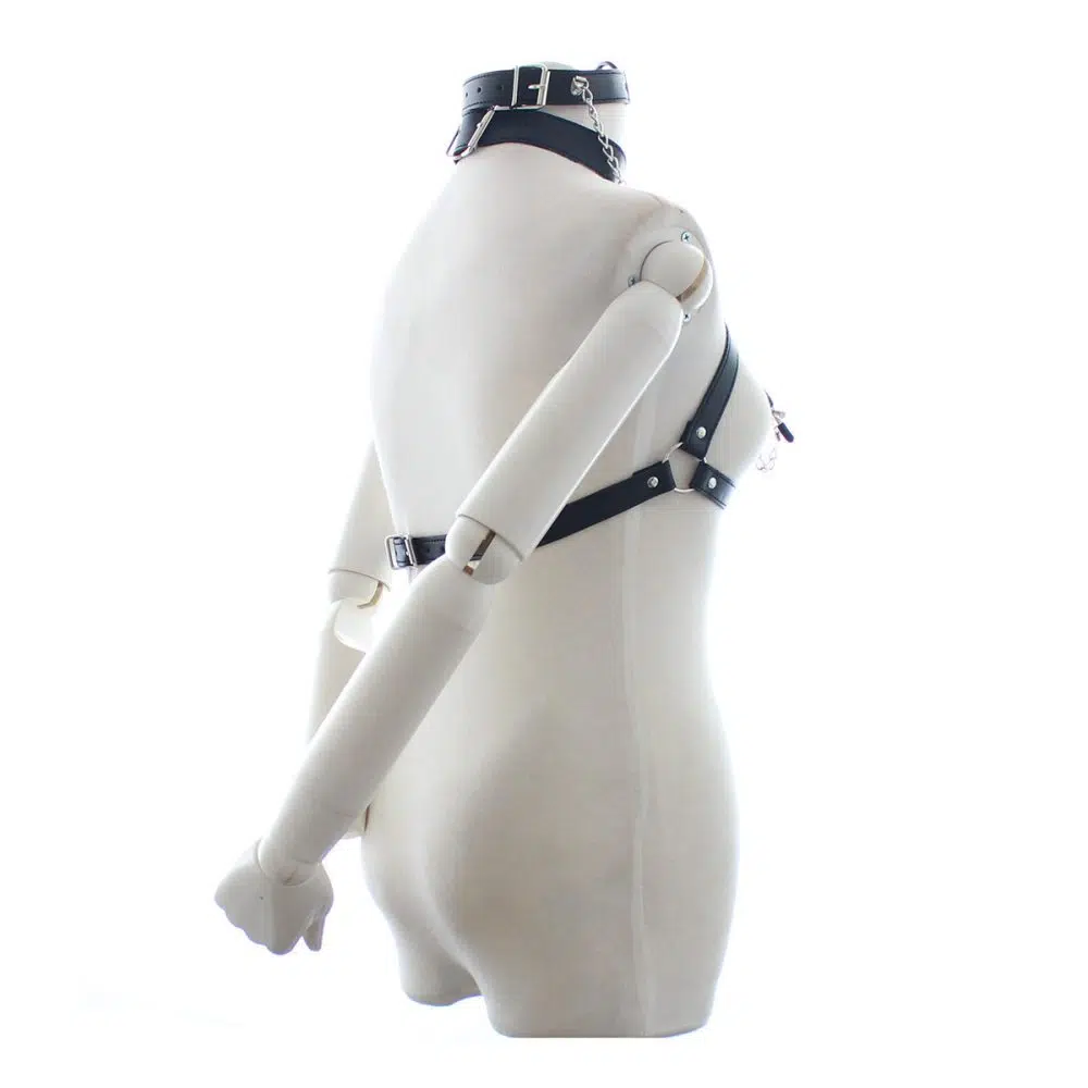 Intrepid Black Leather Bondage Suit Show