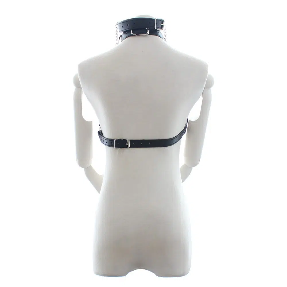 Intrepid Black Leather Bondage Suit takaisin Show