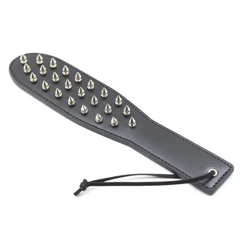 Intrepid Studded Leather BDSM Paddle Side Show
