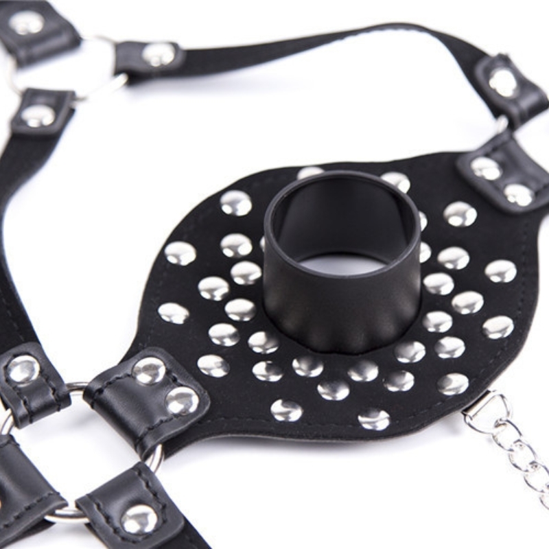 Intrigue Leather BDSM Horse Mask Details Intrigue Läder BDSM Horse Mask Detaljer