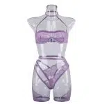 Lavender Whisper Sheer Balconette Alusvaatesarja edestä
