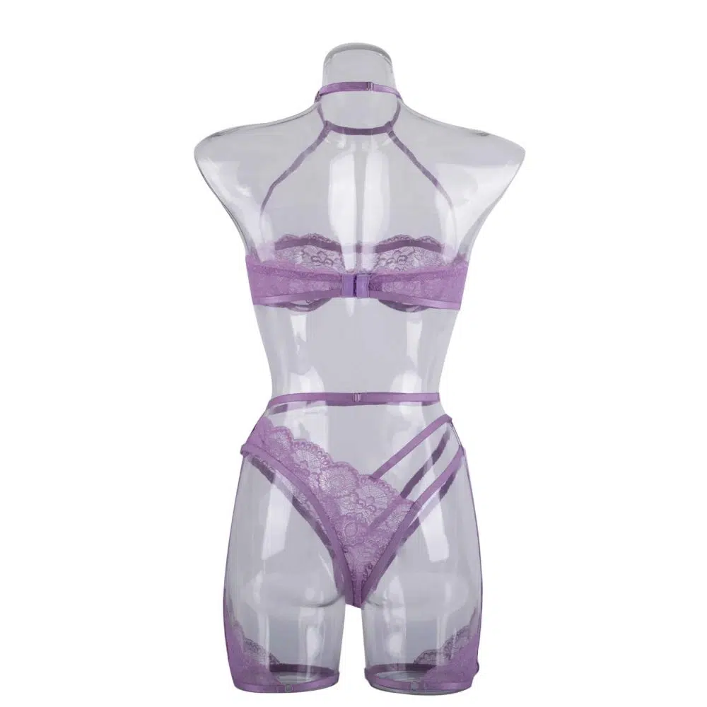 Lavender Whisper Sheer Balconette Alusvaatteet Takana näkymä