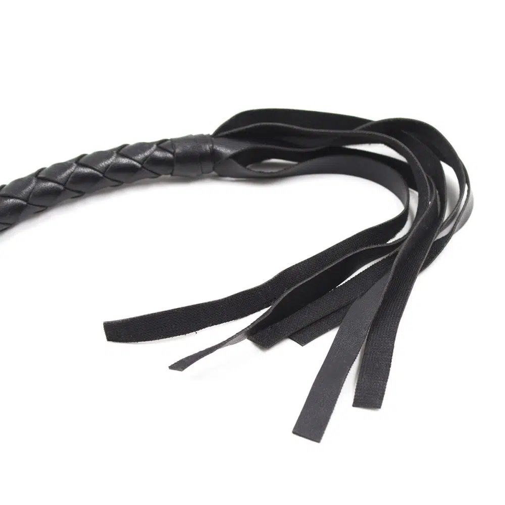 Spanker de cuero de lujo para detalles de juego sensorial