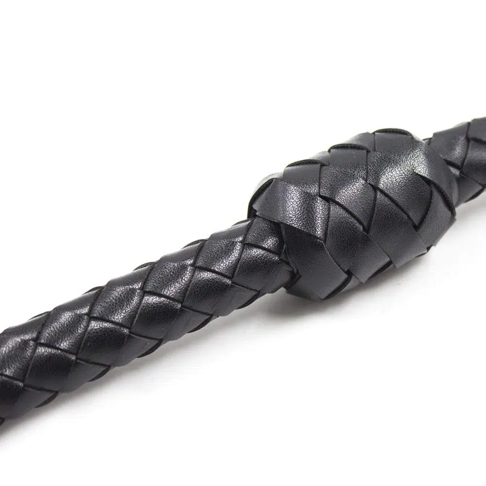 Spanker de cuero de lujo para juegos sensoriales Detalles de la mano