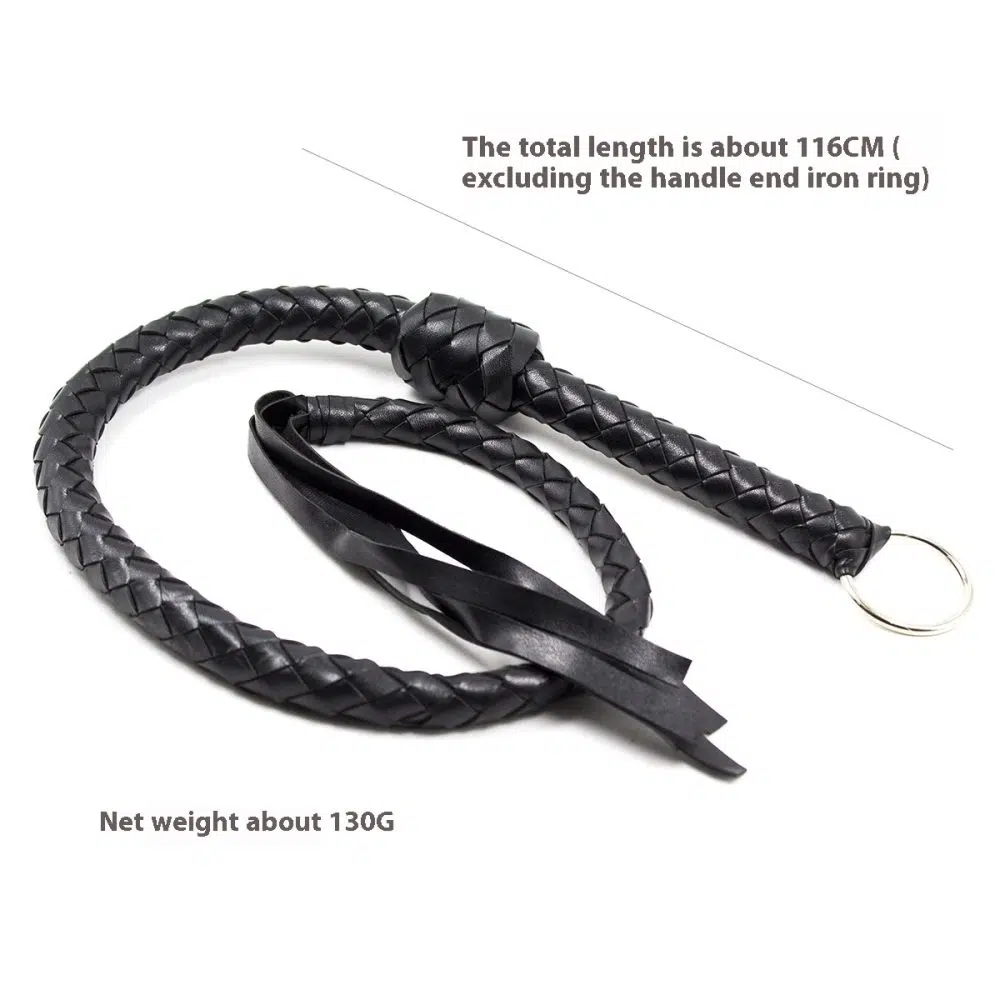 Spanker de cuero de lujo para juego sensorial Tamaño