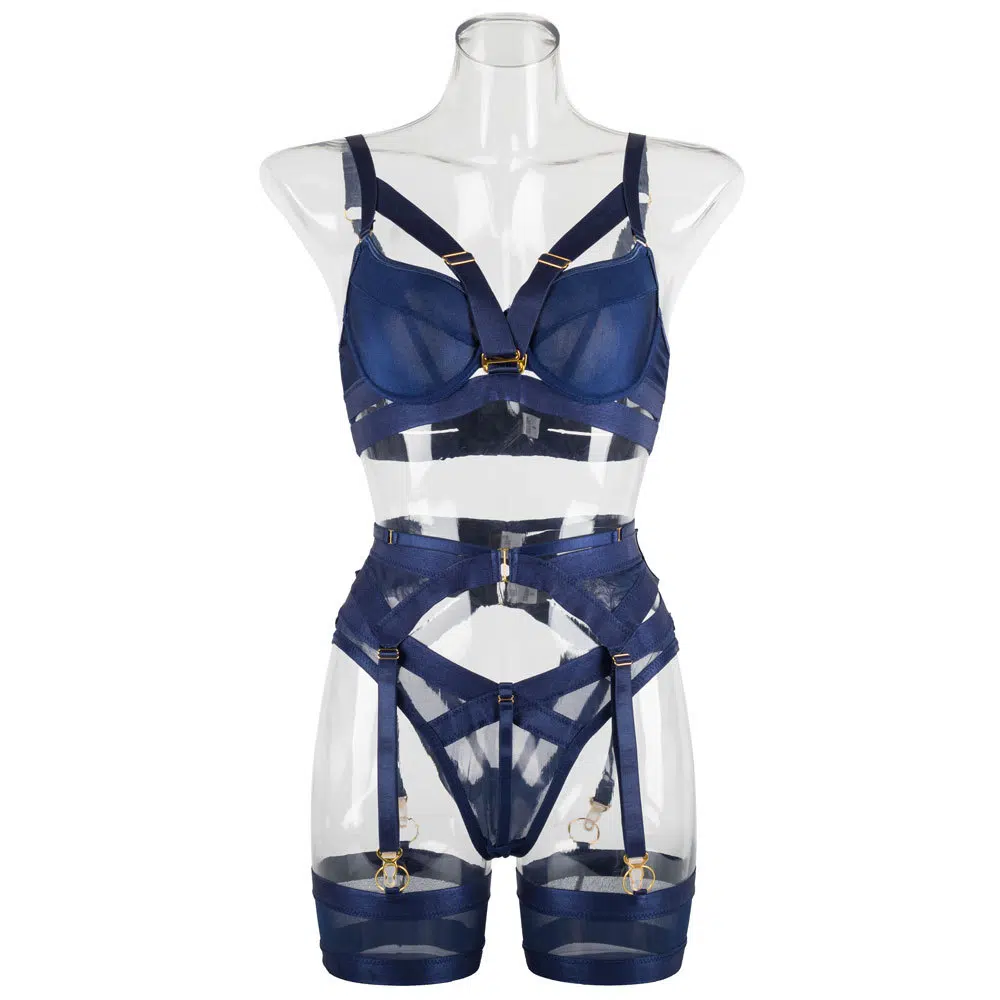 Nautical Charm Push Up BH och trosor set framifrån
