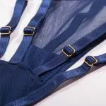 Nautical Charm Push Up BH och trosor Set Mesh detaljer