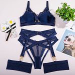 Ensemble soutien-gorge et culotte push-up à charme nautique
