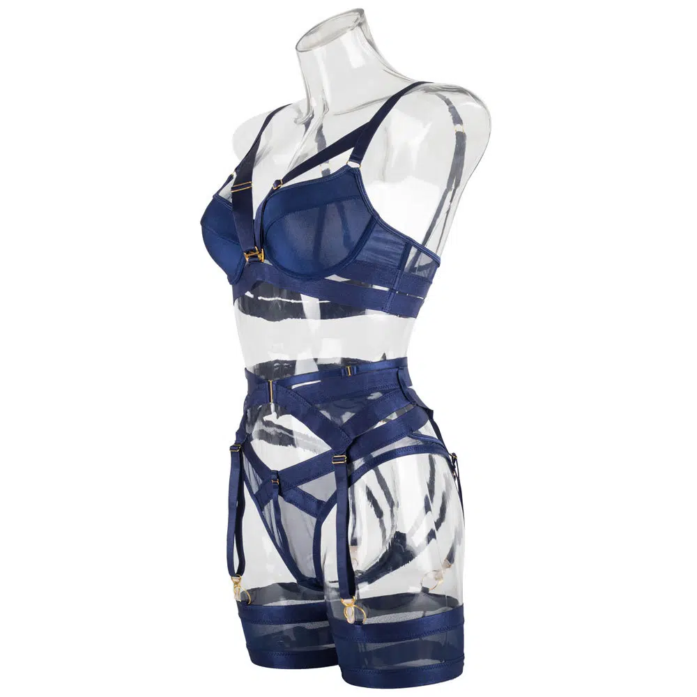 Nautical Charm Push Up BH och trosor set från sidan