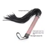 Flogger rosa deslumbrante con borlas brillantes
