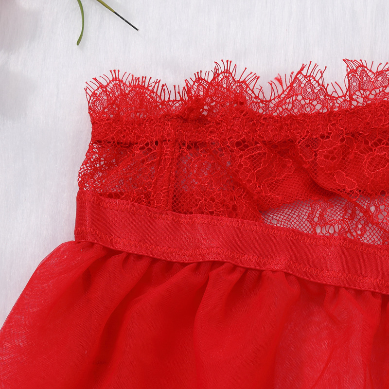 Red Delicate Shadow Sheer Bra and Panty Set Waist Details Красный комплект из прозрачного бюстгальтера и трусиков Delicate Shadow с деталями на талии