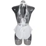 Hvid Enchante Halter Neck Lace Teddy Back kView Hvid Enchante Halter Neck Lace Teddy Back kView