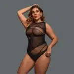 Показ чулок для тела Midnight Mesh Plus Size